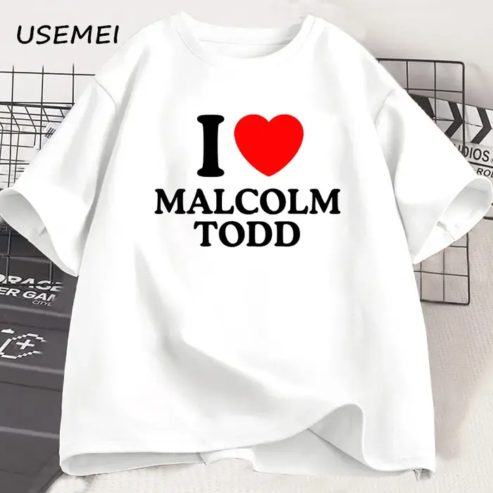 T-shirt unisexe I Love Malcolm Todd