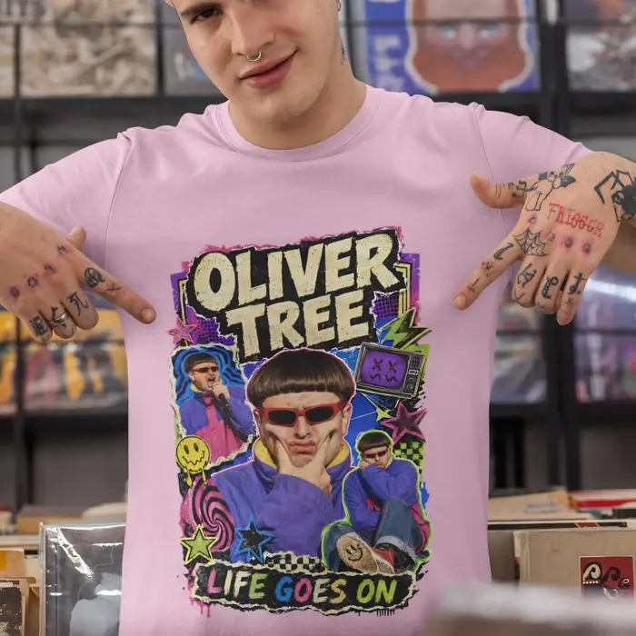 T-shirt commémoratif Oliver Tree - La vie continue