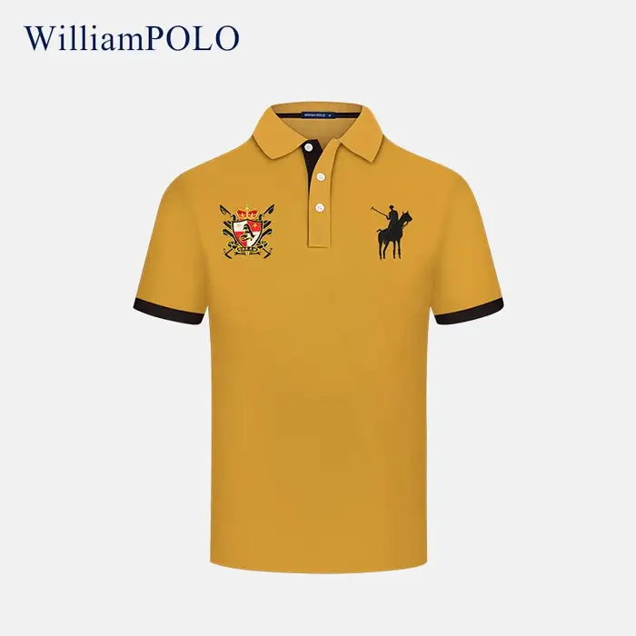 Polo Paul pour homme, manches courtes, style décontracté et professionnel, mélange de coton, respira
