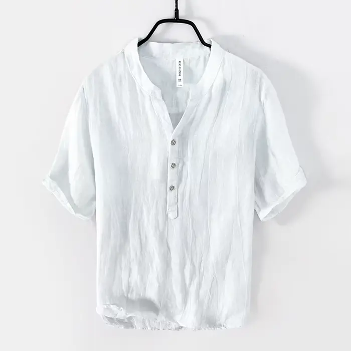 T-Shirt Vintage en lin pour hommes