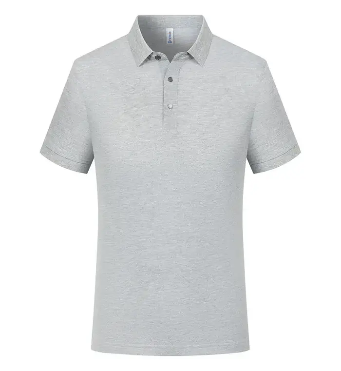 Polo avec logo personnalisé Polo en polyester de soie glacée avec logo personnalisé - Tailles unisexes S-7XL, impression gratuite, MOQ 1 pièce LS-1103