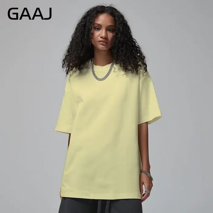 Respzed-T-shirt monochrome à manches courtes pour femmes