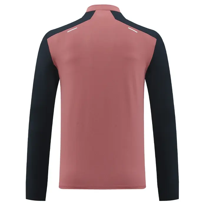 Manches longues salle de sport hommes Laple demi fermeture éclair mode formation Patchwork compresser t-shirt automne entraînement en plein air imprimer vestes de course