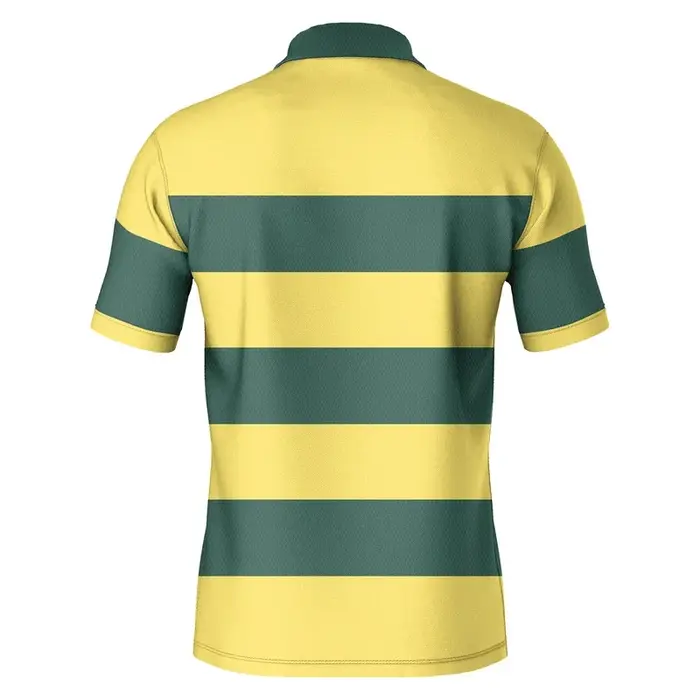 Chemise polo rayée Harajuku à manches courtes