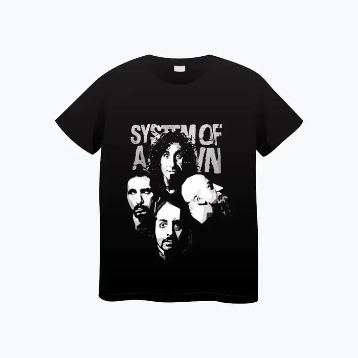 Système d'un groupe vers le bas T-shirt coton doux été