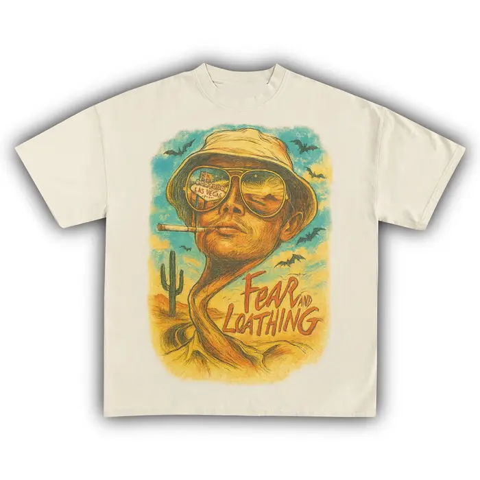 T-shirt de comédie rétro des années 90 Fear and Loathing in Las Vegas pour hommes et femmes