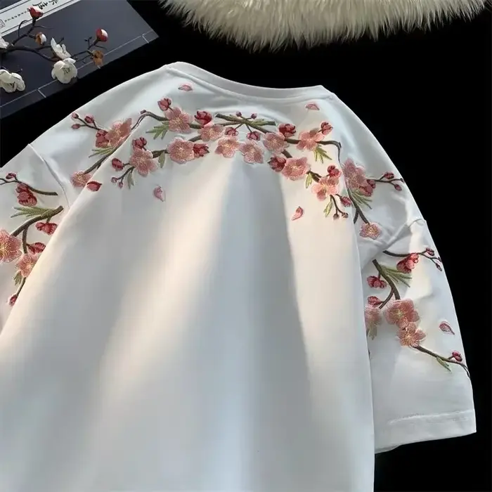 T-shirts d'été à manches courtes pour hommes et femmes, en coton, à la mode, esthétique Y2K, col rond