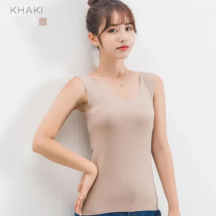 Haut en fibre de viscose sans couture pour femme