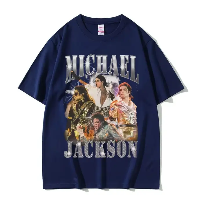 T-shirt graphique classique vintage Michael Jackson pour hommes, vêtements d'été, mode rétro gothiqu