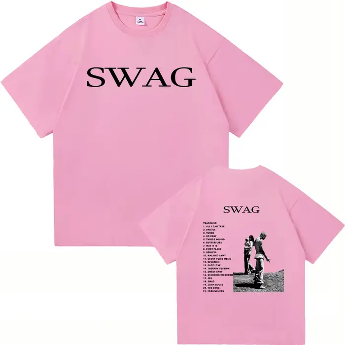 Justin Bieber SWAG t-shirt 2025 nouvel Album hommes/femmes vêtements Harajuku haute qualité