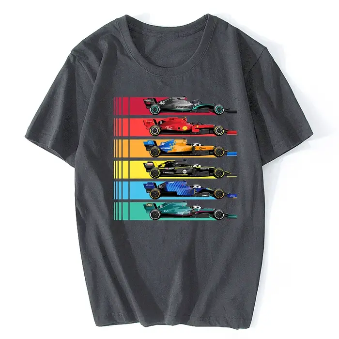 Formule 1 course T-shirt Fans hommes