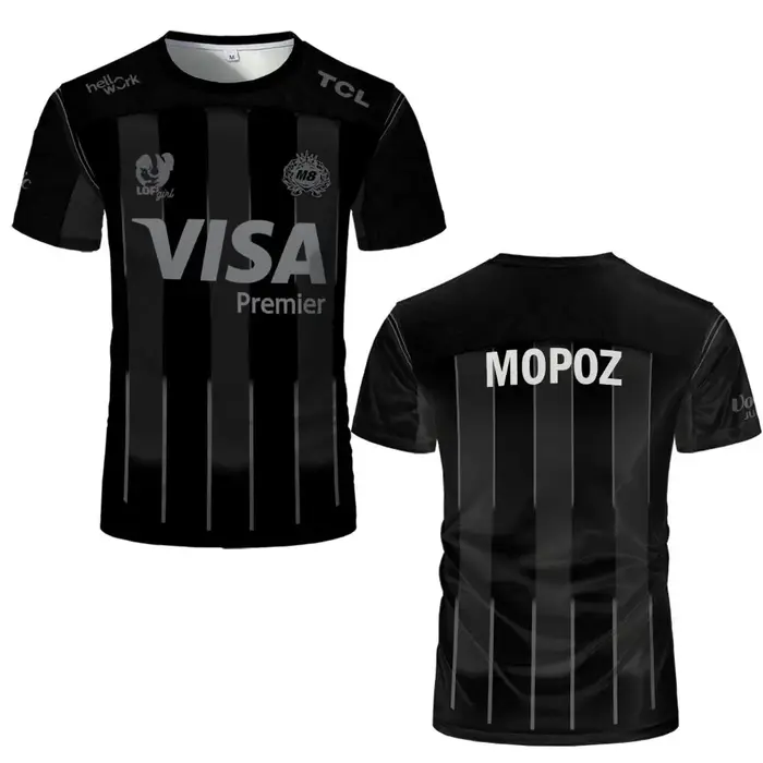 Nouveau maillot d'e-sport Gentle Mates M8 Team pour hommes