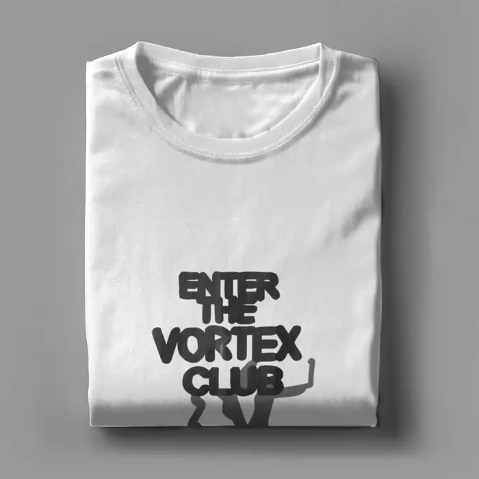 La vie est étrange hommes t-shirt entrer dans le Club Vortex fou