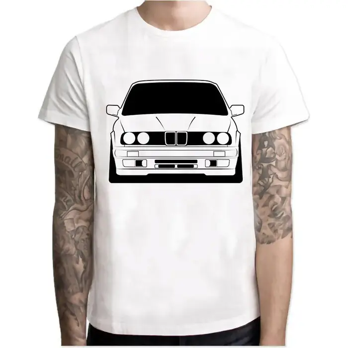 T-shirt Harajuku Cool Automotive Car Turbo pour hommes