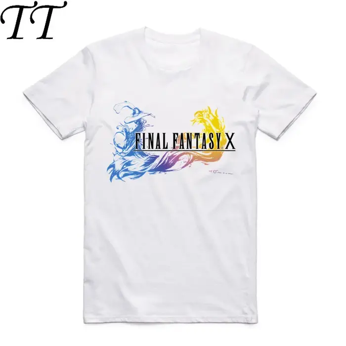 2019 mode hommes FF Final Fantasy T-shirt col rond à manches courtes été Geek jeu japonais Cloud Strife YUNA haut décontracté T-shirt