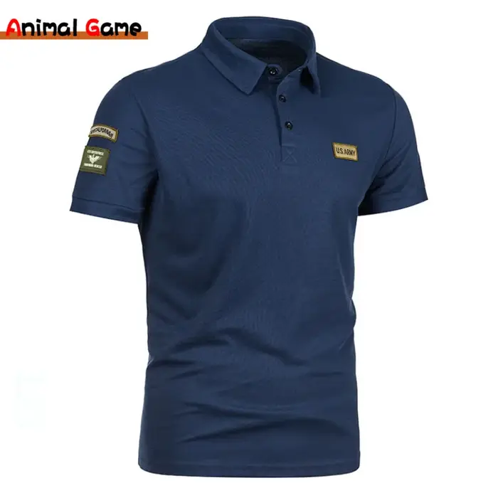 Polo coréen à manches courtes pour hommes