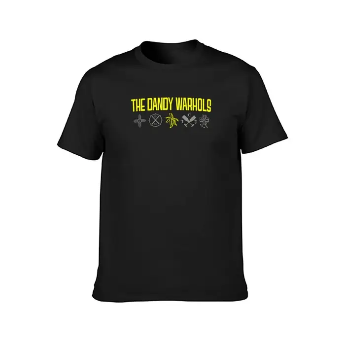 T-Shirt pour Homme avec Logos de Dessin Animé The Dandy Warhols