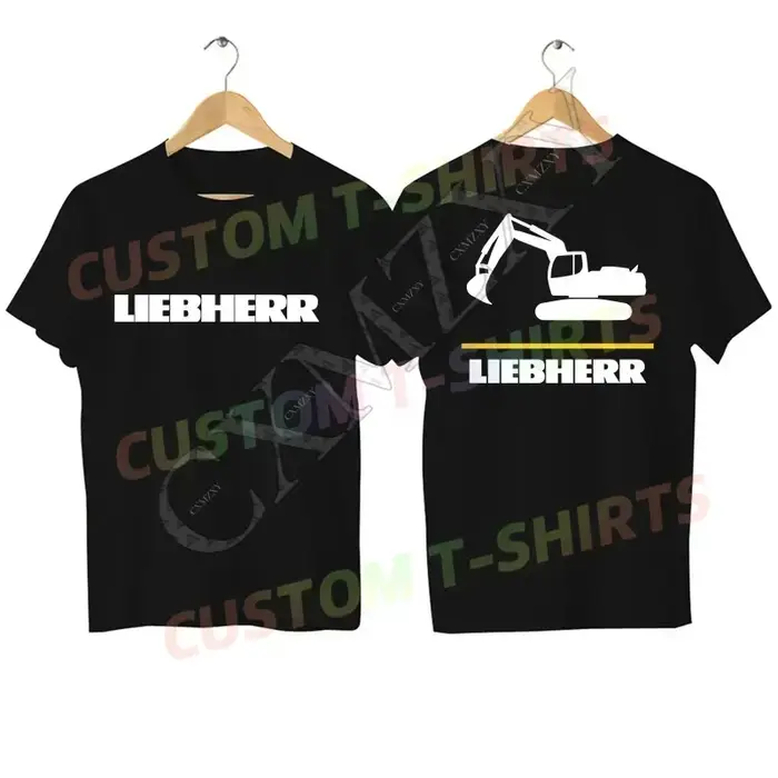 T-shirt décontracté pour hommes, nouveau T-shirt avec Logo Liebherr Crane, graphique surdimensionné,