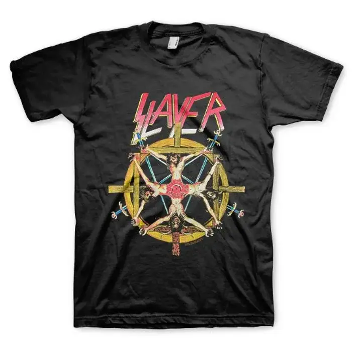 T-shirt graphique Slayer Band unisexe pour hommes et femmes