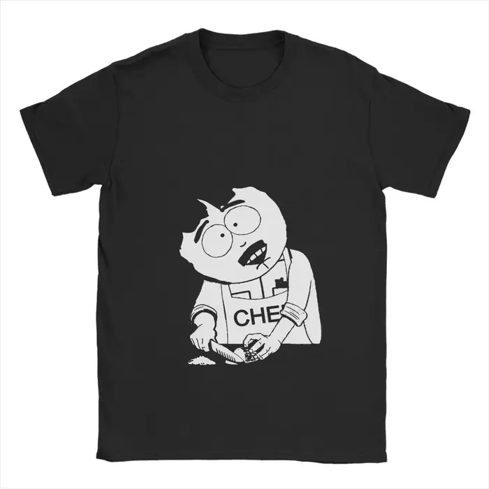 Souths Parks Cartoon Randy Marsh T-shirts pour hommes, t-shirt vintage en coton, col rond, manches c