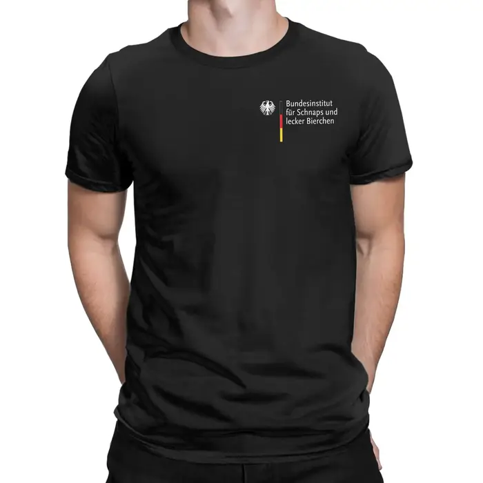 Hommes institut allemand-fédéral pour liqueur délicieux bière t-shirt coton vêtements à manches courtes col rond
