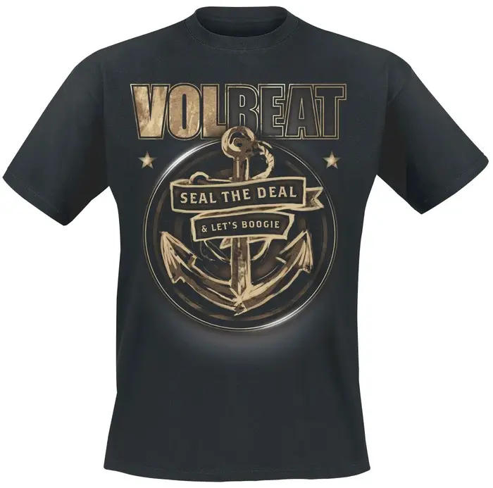 Volbeat Rewind Replay Rebound Print T-shirt en coton pour hommes et femmes, t-shirt unisexe du group