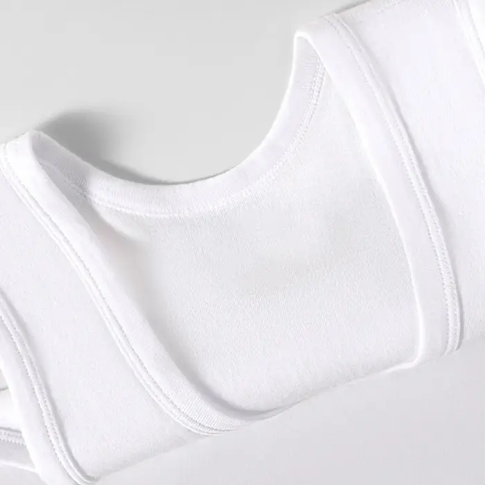 T-shirt à épaules fines pour hommes, 1/3 pièce, pour toutes les saisons, style jeune, couleur unie, sportif et confortable, adapté à la tenue à la maison