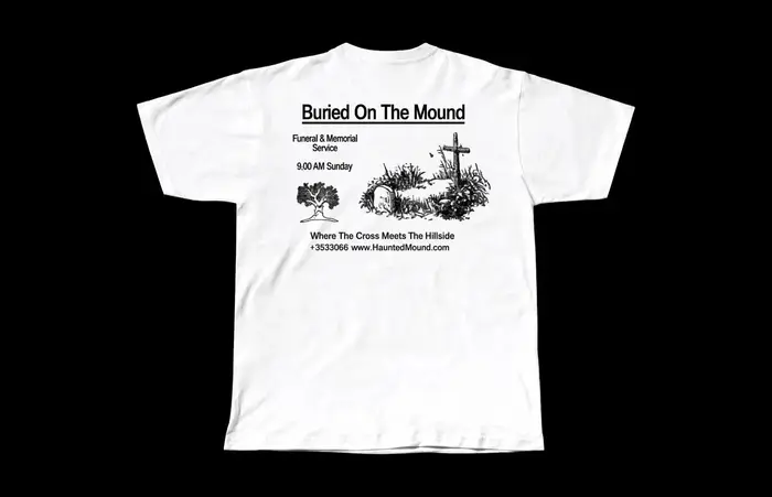 Buckshot Haunted Mound Hauntaholics Loving memory T-shirt vintage lourd de style cimetière