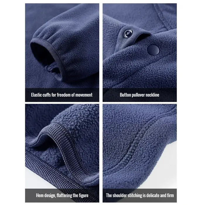 2025 hommes sweat col roulé demi bouton pull mâle polaire décontracté basique élégant vêtements de travail hiver automne veste chaude