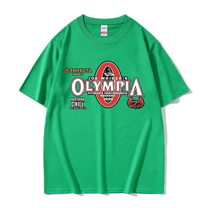 T-shirt graphique Olympia Gym Fitness Pump pour hommes et femmes