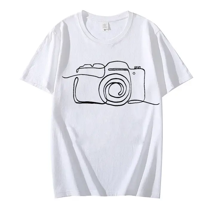Photographe graphique t dessus de chemise vêtements appareil photo amant t-shirt Homme photographie