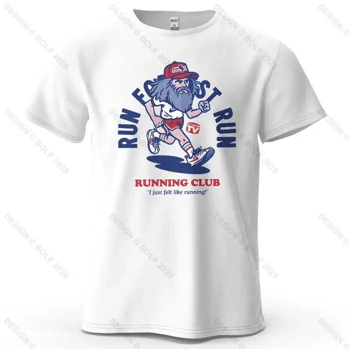 T-shirt imprimé Running Club pour hommes