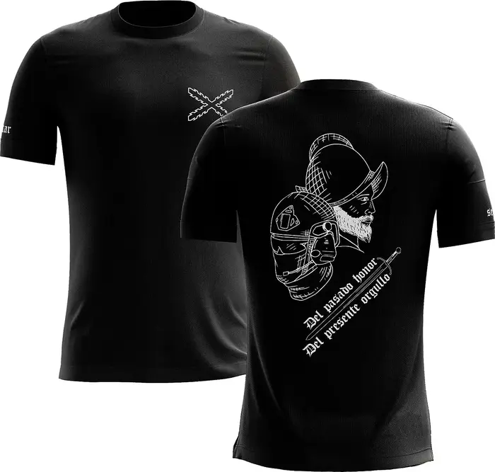 T-shirt De Los Tercios Españoles. Aspa De Borgoña.
