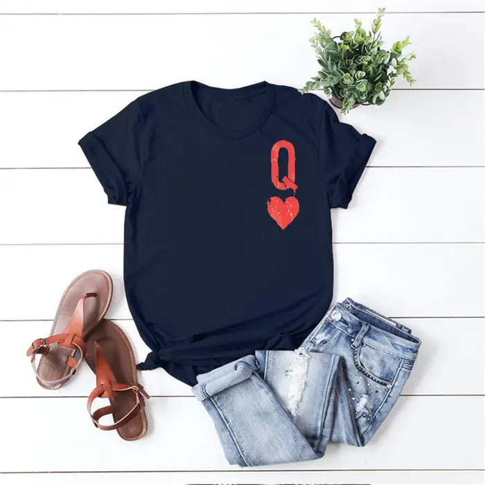 T-shirt reine des cœurs pour filles