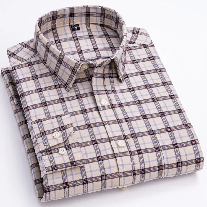 Chemises Oxford à manches longues pour hommes