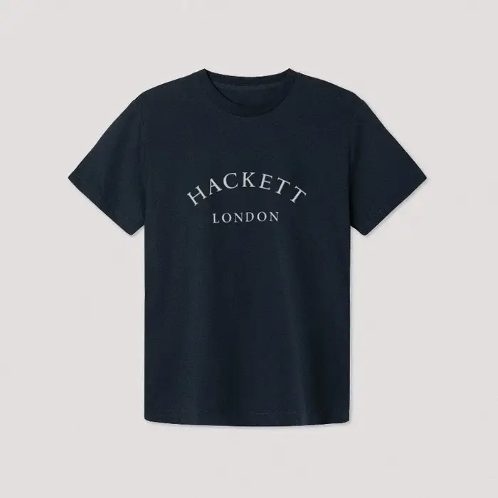 Hackett 2025 été coton t-shirt marque européenne hommes classique ajustement boîte Logo imprimé ample à manches courtes