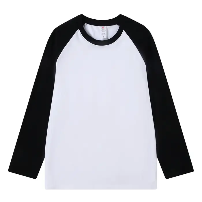 T-shirt à manches longues en pur coton pour hommes et femmes