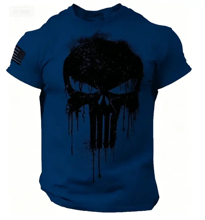 T-shirt pour homme, imprimé 3D patriotique, coupe ample, manches courtes, vêtements de sport pour ho