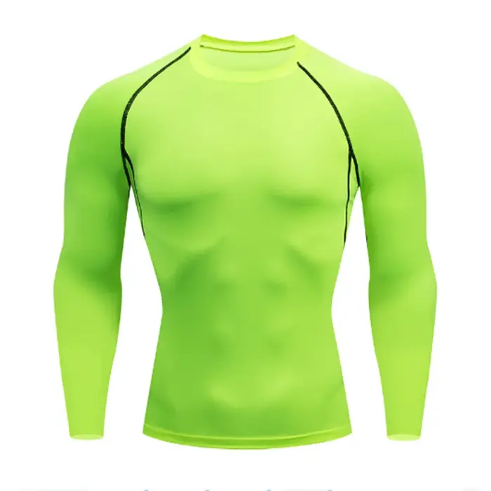 T-shirt de sport de compression respirant pour homme, coupe sèche, haute qualité, rashguard, jogging, course à pied, MMA, fitness, gym, Wagguard