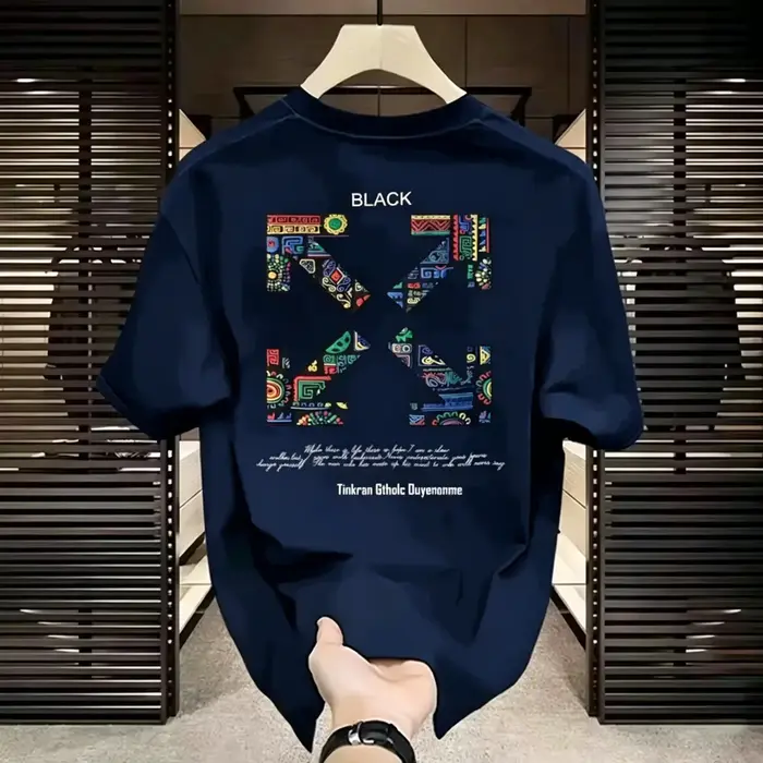 Nouveauté 2026 – T-shirts tendance unisexe à motif floral de haute qualité – Coupe ample 100 % coton à manches courtes