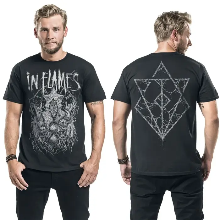 T-shirt en coton graphique Hot in Flames unisexe