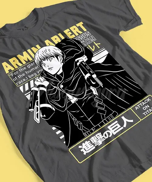 T-shirt pour l'attaque des titans Armin Arlert Batalla Final