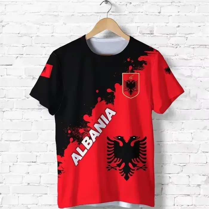 Albania feel-T-shirt imprimé en 3D pour homme