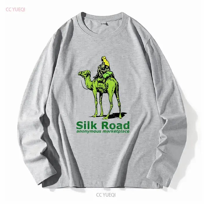 Silk Road Marketplace T Shirt Blanc vintage Lavé Unisexe Légèrement homme vêtements de créateurs Graphique polyvalent Streetwear doux