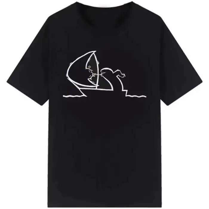 Drôle Meme hauts créatif La Linea la ligne Osvaldo Cavandoli TV T-Shirt hommes mode femmes t-shirts Streetwear