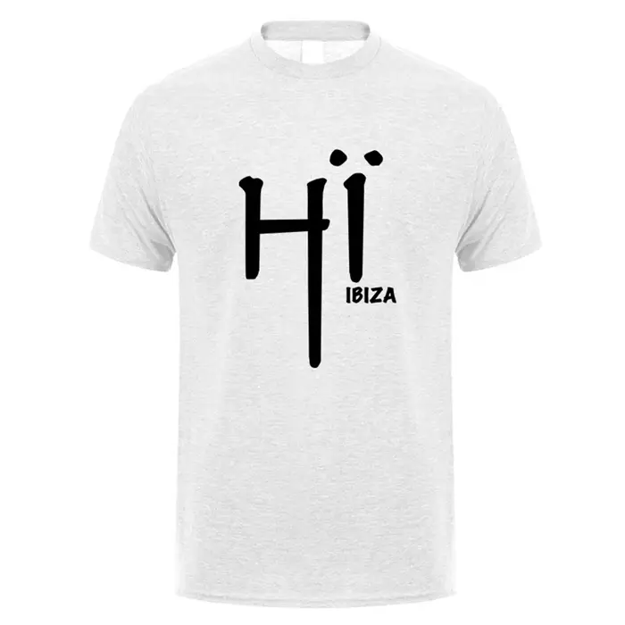 Hi Ibiza T Shirt été hommes coton manches courtes Hi