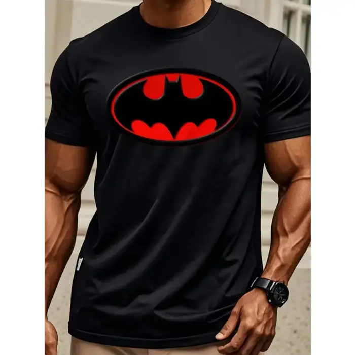 T-shirt à manches courtes et col rond pour hommes