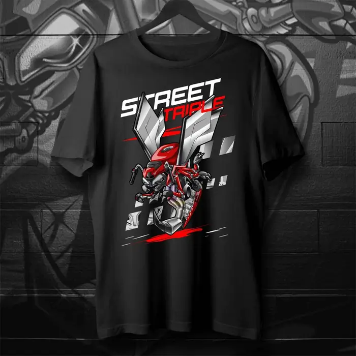 Classique moto rue Triple 765 R/RS guêpe Inspiration T-Shirt 100% coton col rond été à manches court
