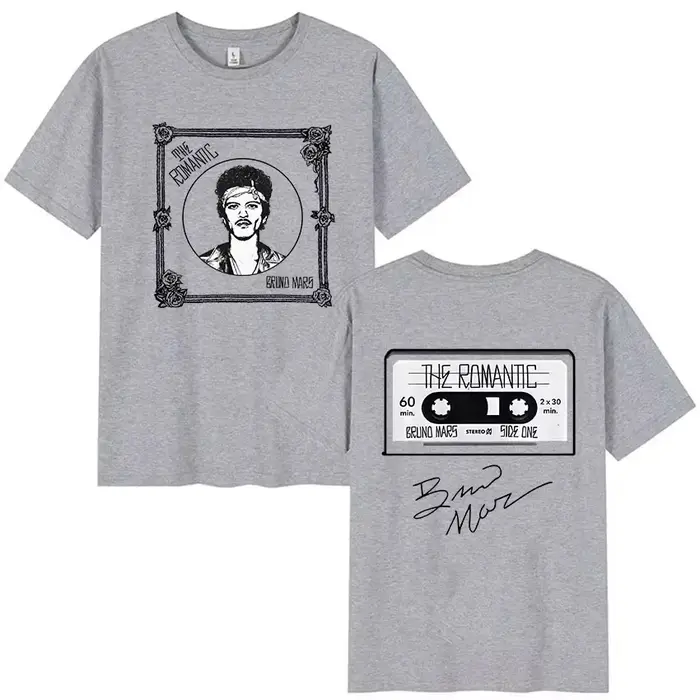Bruno Mars The Romantic Tour 2026 T-shirt pour homme