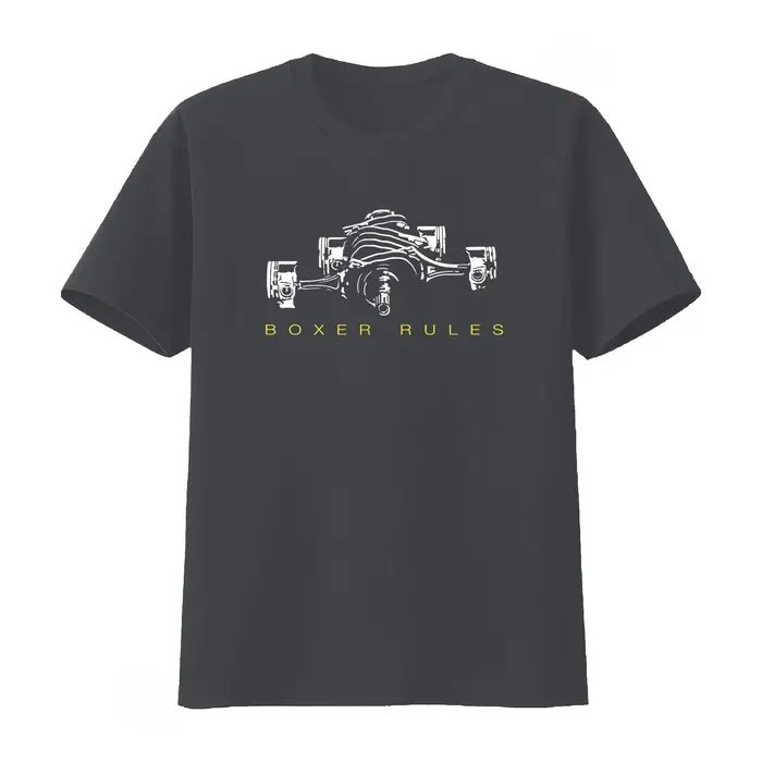 T-shirt imprimé Boxer Rules Engine pour les passionnés de voitures Pistons GT86 GS 1200 1300 S disponible pour hommes et femmes – Nouvelle collection été 2026